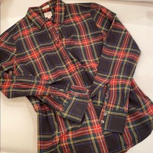 J. Crew blouse - cotton plaid